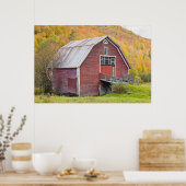 Eine Scheune in Vermonts grünen Bergen. Hancock, 2 Poster (Küche)