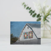 Eine Scheune mit zwei Quilten Postkarte (Stehend Vorderseite)