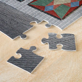 Eine Scheune mit zwei Quilten Puzzle (Seite)