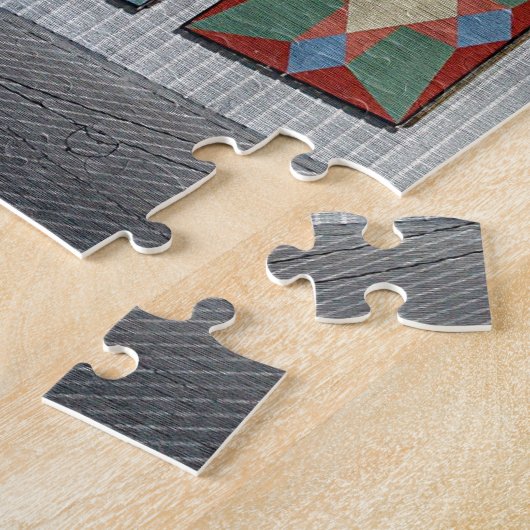 Eine Scheune mit zwei Quilten Puzzle (Seite)