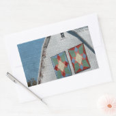 Eine Scheune mit zwei Quilten Rechteckiger Aufkleber (Umschlag)