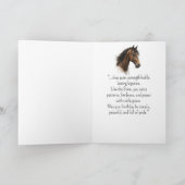 Eine schicke Pferdepersönlichkeit zum Geburtstag Karte (Innenseite)