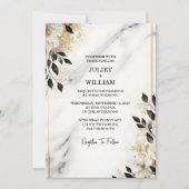 Eine schiere Naturarbeit, gestapelt mit Steinmarmo Einladung (Vorderseite)