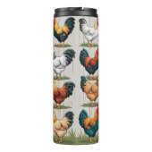 Eine Schilderwarnung für Hühner Thermosbecher (Rückseite)