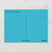 Eine Schildkröte auf den Malediven Postkarte (Rückseite)