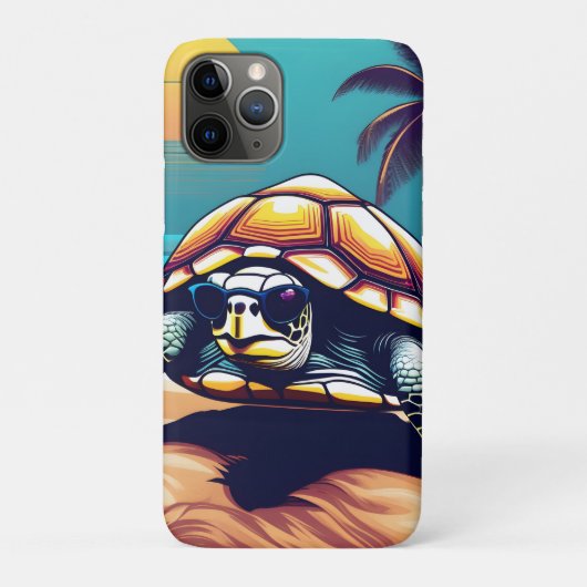 Eine Schildkröte mit Sonnenbrille Case-Mate iPhone Hülle (Rückseite)