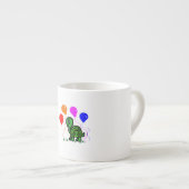 Eine Schildkröte und Balloons Espressotasse (Vorderseite Rechts)