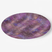 Eine schimmernde Galaxie-Serie Design 5 Pappteller (Schrägansicht)