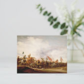 Eine Schlacht von 1653 Postkarte (Stehend Vorderseite)