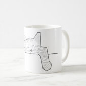 Eine schlafende Katze Kaffeetasse (VorderseiteRechts)