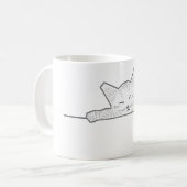 Eine schlafende Katze Kaffeetasse (Vorderseite Links)