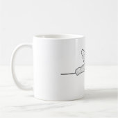 Eine schlafende Katze Kaffeetasse (Links)