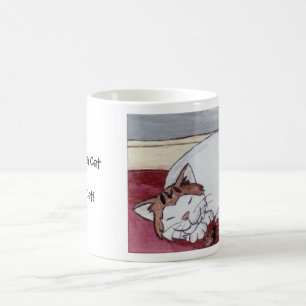 Eine Schlafenkatze ist eine glückliche Katze! Kaffeetasse