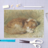 Eine Schlafkatze von Henriette Ronner-Knip Seidenpapier (Handwerk)