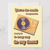 Eine schlanke Turntable, die eine Schallplatte spi Karte (Vorderseite)