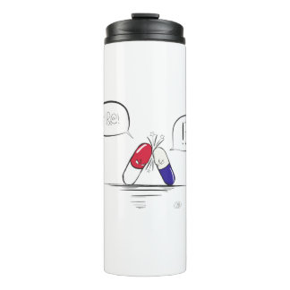 Eine schlechte Medikamenteninteraktion, Thermosbecher