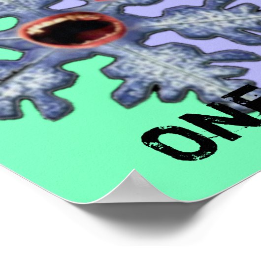 Eine schlechte Schneeflocke! Poster (Ecke)