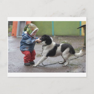 Eine Schleppangel hat meine Nase Postkarte