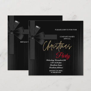 Eine schlichte elegante Weihnachts-Party Einladung