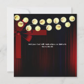 Eine schlichte elegante Weihnachts-Party Einladung (Rückseite)