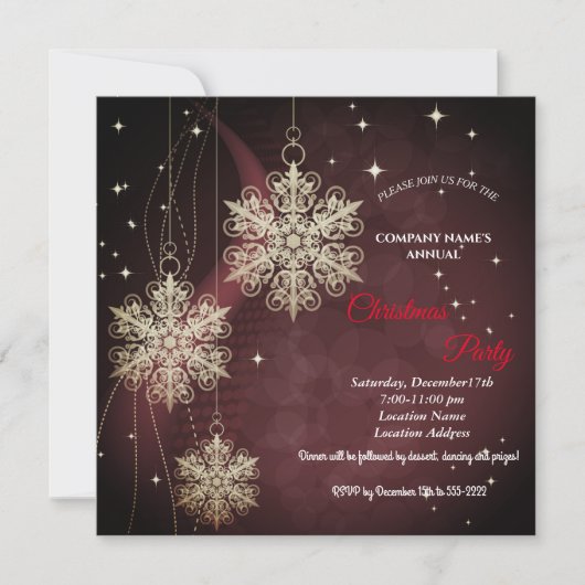 Eine schlichte, elegante Weihnachtsfeier (Vorderseite)