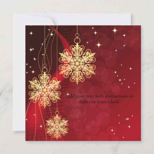 Eine schlichte, elegante Weihnachtsfeier (Rückseite)