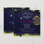 Eine schlichte, elegante Weihnachtszeit-Party Einl (Vorne/Hinten)