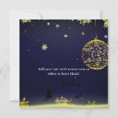 Eine schlichte, elegante Weihnachtszeit-Party Einl (Rückseite)