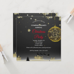 Eine schlichte, elegante Weihnachtszeit-Party Einl