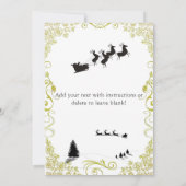 Eine schlichte, elegante Weihnachtszeit-Party Einl Einladung (Rückseite)