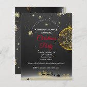 Eine schlichte, elegante Weihnachtszeit-Party Einl Postkarte (Vorne/Hinten)