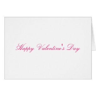 Eine schlichte rosa Schriftart, die weiße Valentin