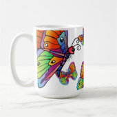 Eine Schmetterlingsfliege-Tasse Kaffeetasse (Links)