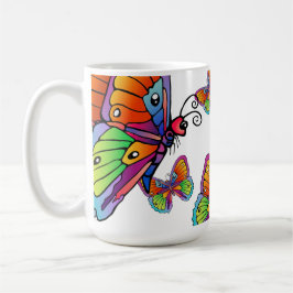 Eine Schmetterlingsfliege-Tasse Kaffeetasse