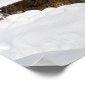 Eine schneebedeckte Szene am Kleinen Lyford Pond d Poster (Ecke)