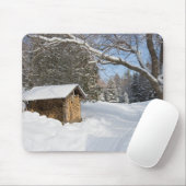 Eine schneebedeckte Szene in dem AMCs wenigen Mousepad (Mit Mouse)