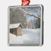 Eine schneebedeckte Szene in dem AMCs wenigen Ornament Aus Metall (Links)