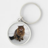 Eine Schneeflocke fangen Schlüsselanhänger (Vorne)