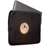 Eine Schneegose gegen Vollmond | Neu Mexiko Laptopschutzhülle (Vorne Rechts)