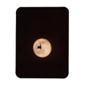 Eine Schneegose gegen Vollmond | Neu Mexiko Magnet (Vertikal)