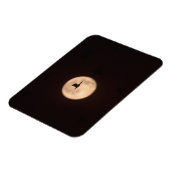 Eine Schneegose gegen Vollmond | Neu Mexiko Magnet (Linke Seite)