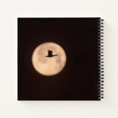 Eine Schneegose gegen Vollmond | Neu Mexiko Notizblock (Rückseite)