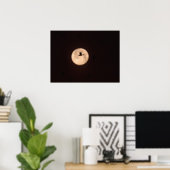 Eine Schneegose gegen Vollmond | Neu Mexiko Poster (Heimbüro)