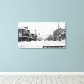 Eine schneesichere Szene Leinwanddruck (Insitu (Holzboden))