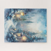Eine schneesichere Winterlandschaft Puzzle (Horizontal)