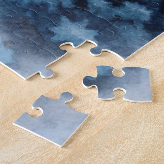 Eine schneesichere Winterlandschaft Puzzle (Seite)