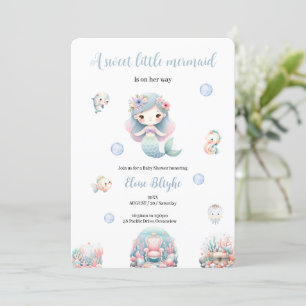 EINE SCHNELLE MERMAID BABYSHOWER MERMAID-EINLADUNG EINLADUNG