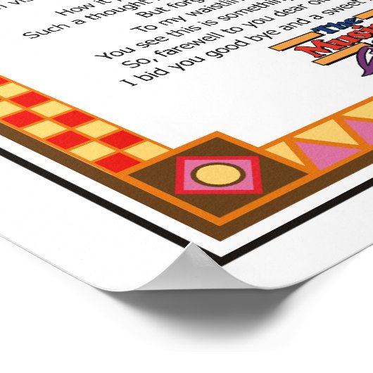 Eine Schokolade Poster (Ecke)