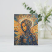 Eine schöne Angel-Frau Postkarte (Stehend Vorderseite)
