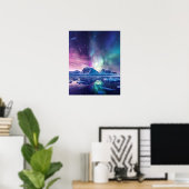 Eine schöne Aurora Borealis Poster (Heimbüro)